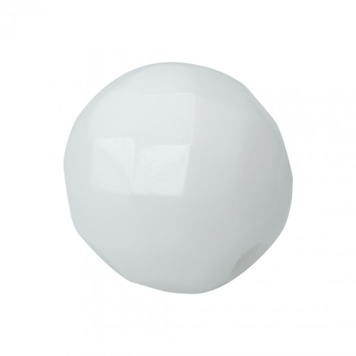 BOLA FACETADA 8 MM 0300 BLANCO OPACO